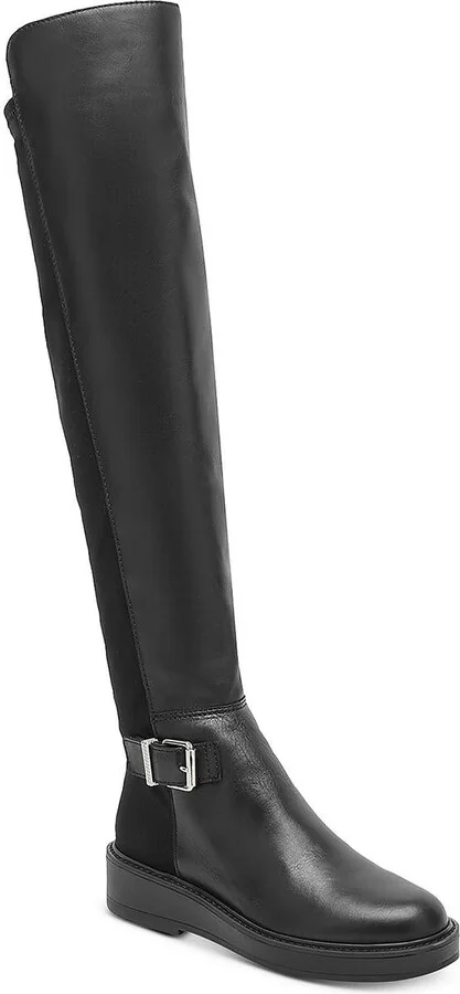 Ember Womens Leather Tall Over-The-Knee Boots