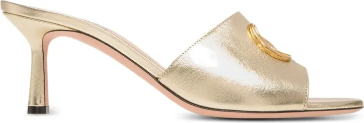 Emblem Leather Sandals