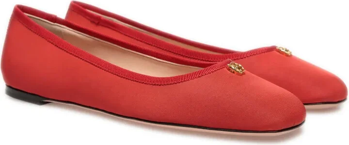 Emblem logo-plaque ballerina flats - Image 2