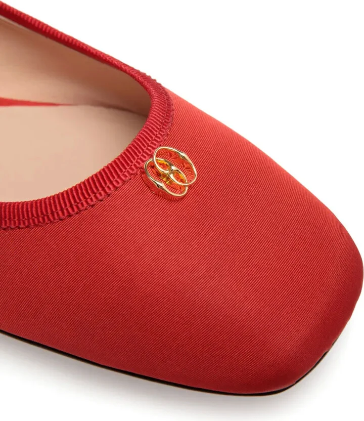 Emblem logo-plaque ballerina flats - Image 4
