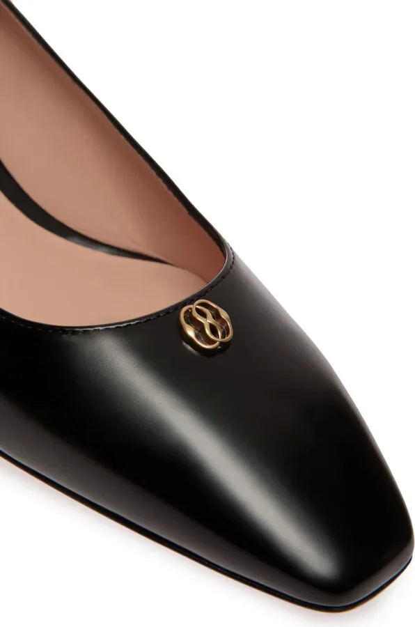 Emblem-plaque leather pumps - Image 4