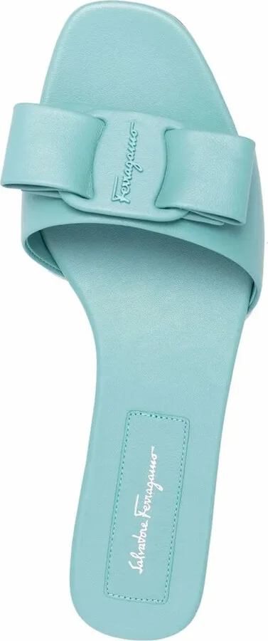 Embossed Bow-Detail Sandals - Image 4