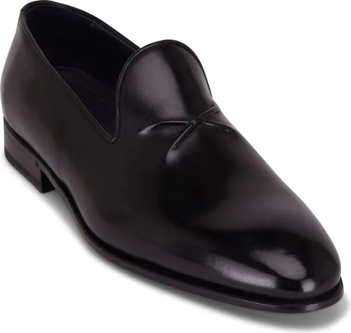 Embossed-Detail Leather Loafers - Image 2