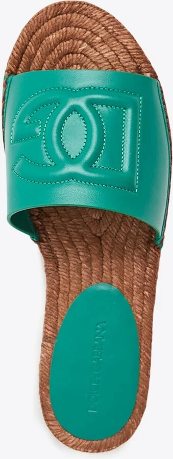 Embossed DG Logo Flat Sandals - Image 2