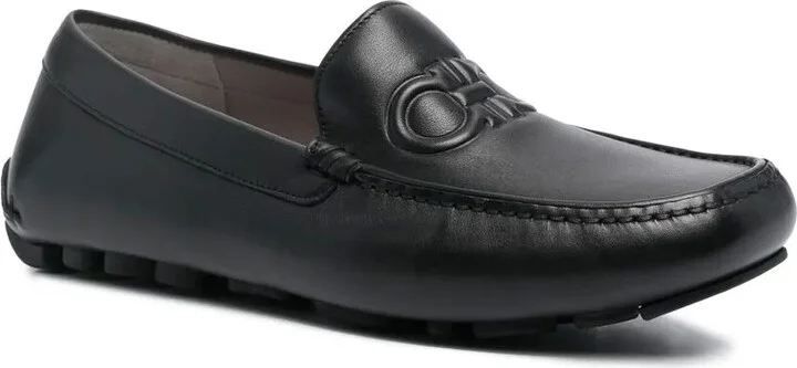 embossed-Gancini loafers - Image 2