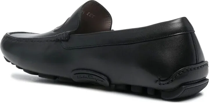 embossed-Gancini loafers - Image 3