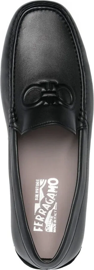 embossed-Gancini loafers - Image 4