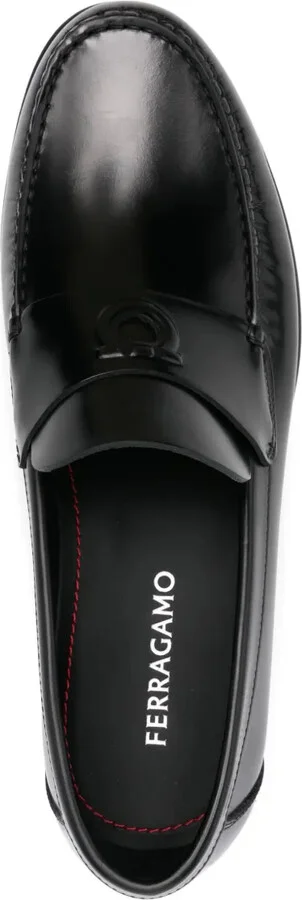 embossed-Gancio loafers - Image 4