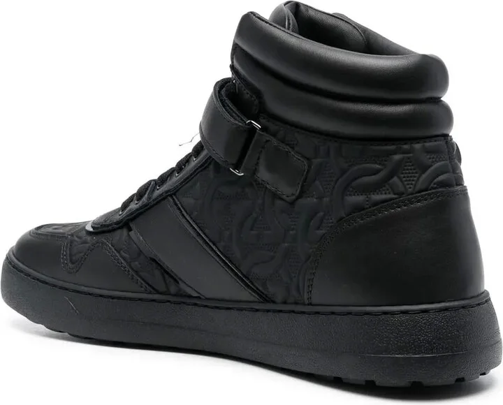 Embossed Hi-Top Sneakers - Image 3
