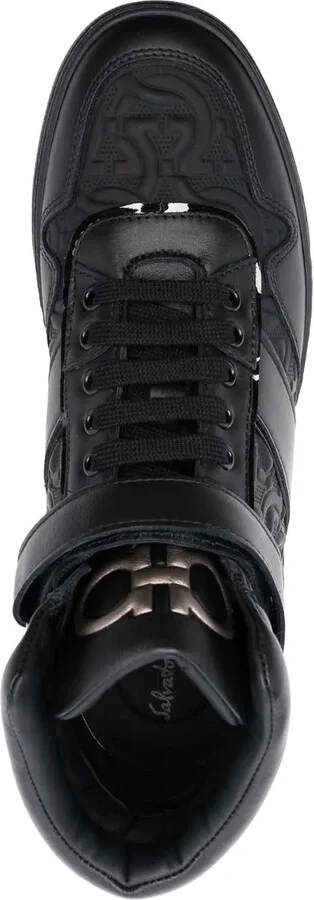 Embossed Hi-Top Sneakers - Image 4