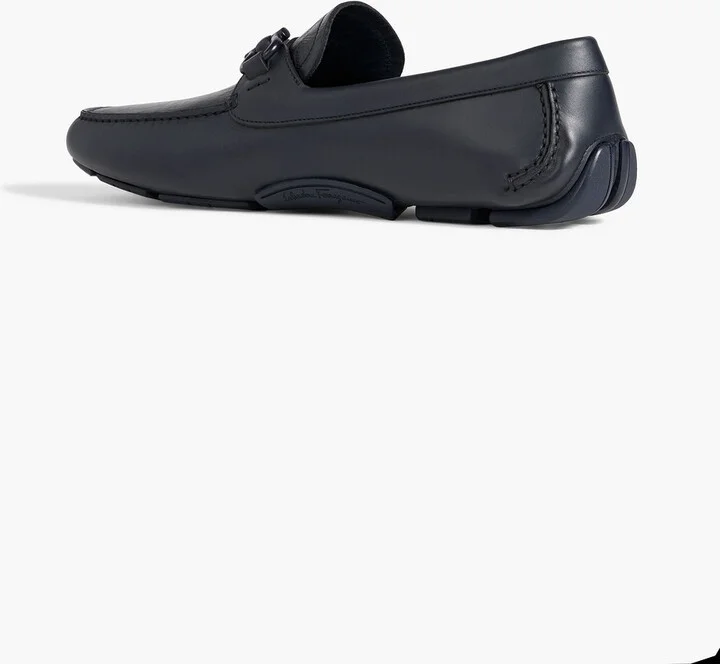 Embossed leather driving shoes - Image 3