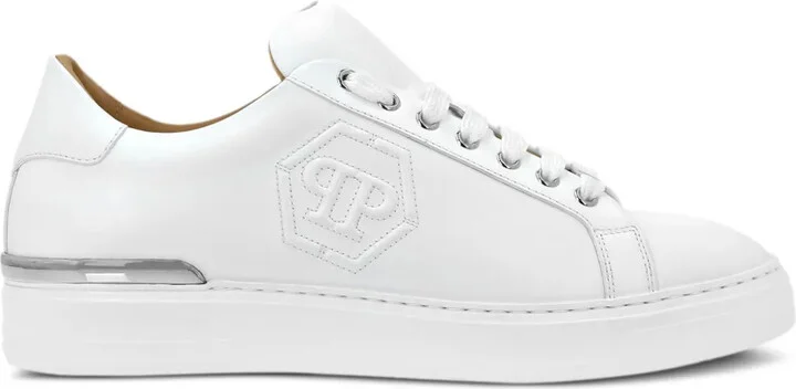 Embossed Leather Sneakers