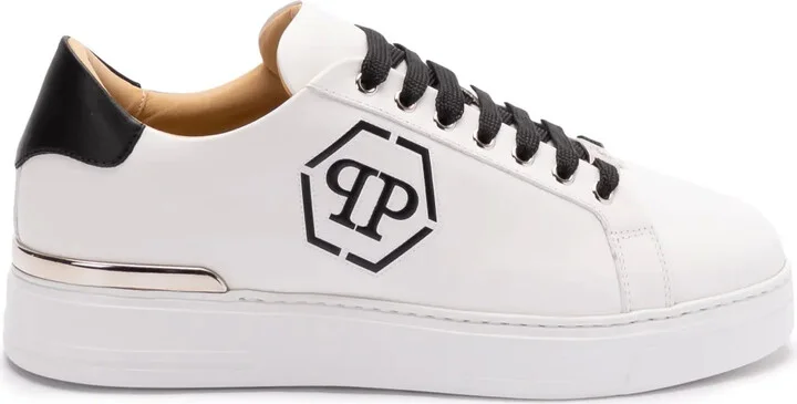 Embossed Leather Trainers