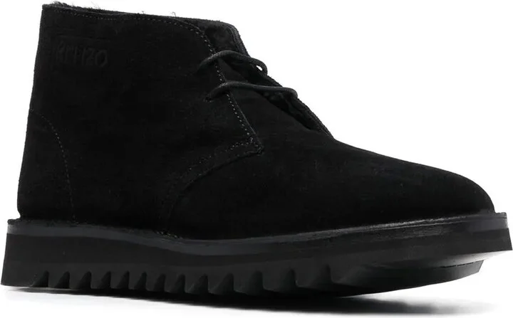 Embossed-Logo Detail Boots - Image 2
