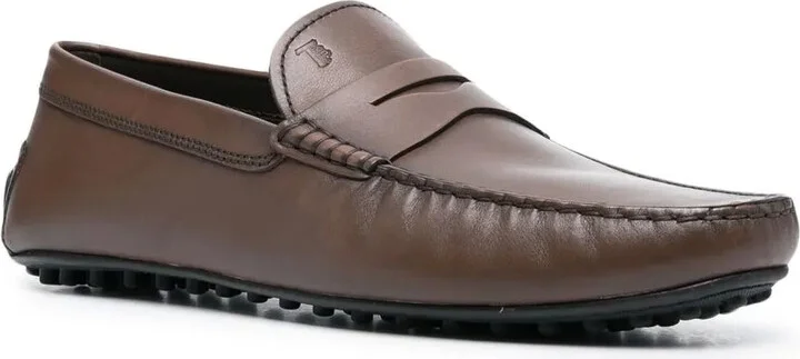 Embossed-Logo Detail Loafers - Image 2