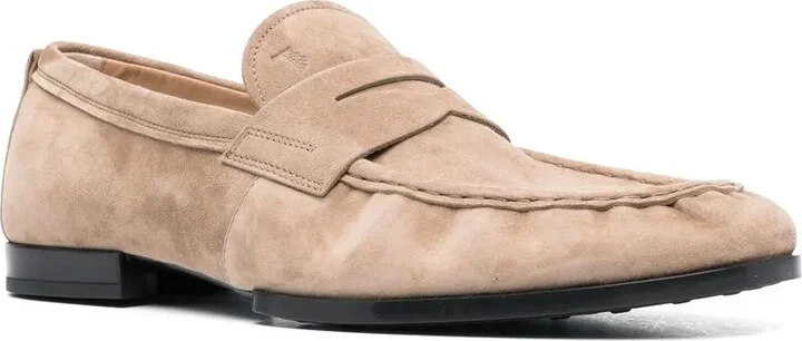 Embossed-Logo Detail Loafers - Image 2