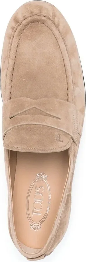 Embossed-Logo Detail Loafers - Image 4