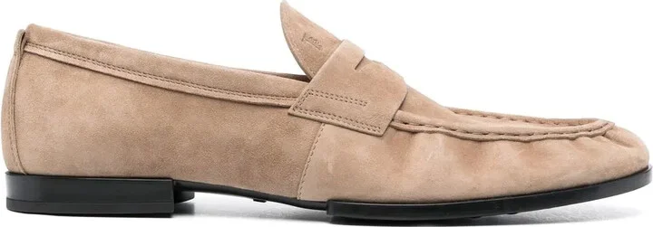 Embossed-Logo Detail Loafers