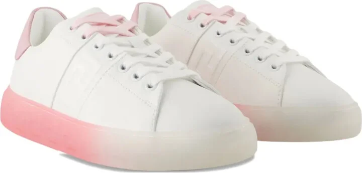 Embossed-Logo Gradient Sole Sneakers - Image 3