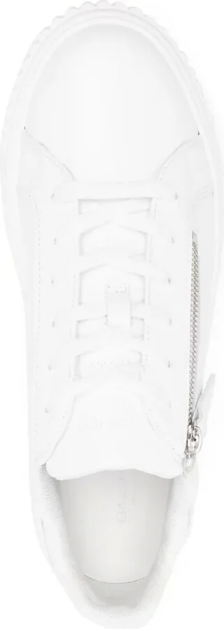 Embossed-Logo Lace-Up Sneakers - Image 4