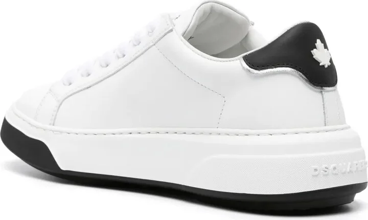 Embossed-Logo Leaf-Print Sneakers - Image 3