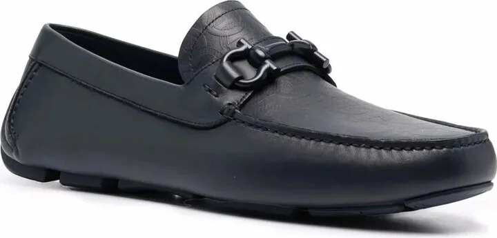 Embossed-Logo Leather Loafers - Image 2