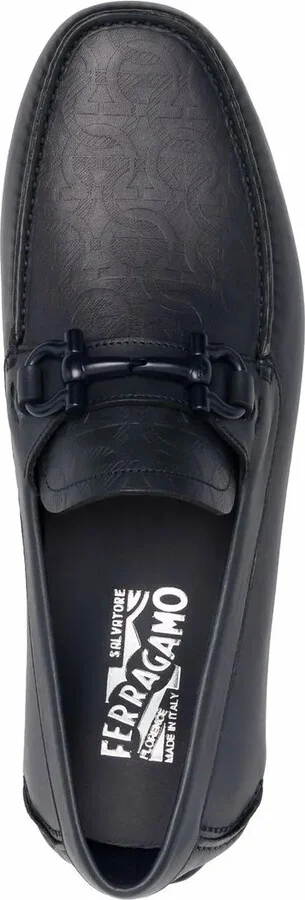 Embossed-Logo Leather Loafers - Image 4