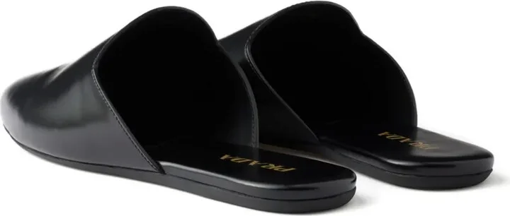 Embossed-Logo Leather Mules - Image 4
