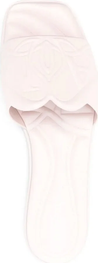 Embossed-Logo Leather Sandals - Image 4