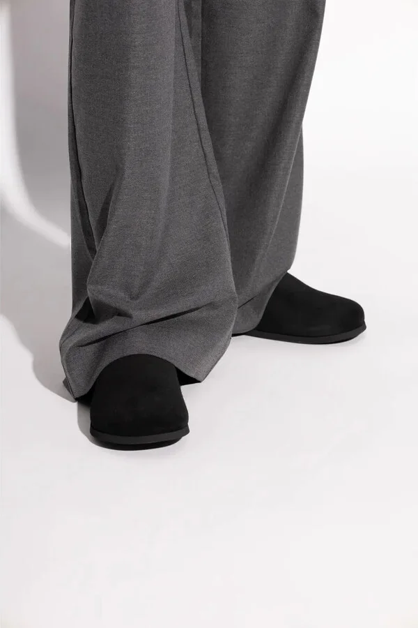Embossed-Logo Leather Slippers - Image 2