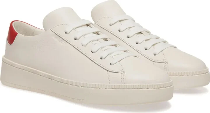 Embossed-Logo Leather Sneakers - Image 2