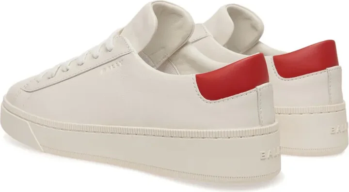 Embossed-Logo Leather Sneakers - Image 3