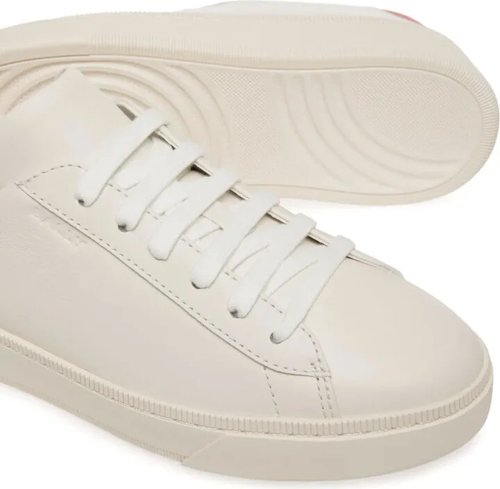 Embossed-Logo Leather Sneakers - Image 4