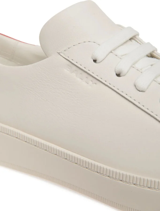 Embossed-Logo Leather Sneakers - Image 5