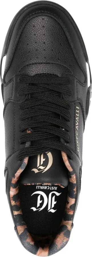 Embossed-Logo Leather Sneakers - Image 4
