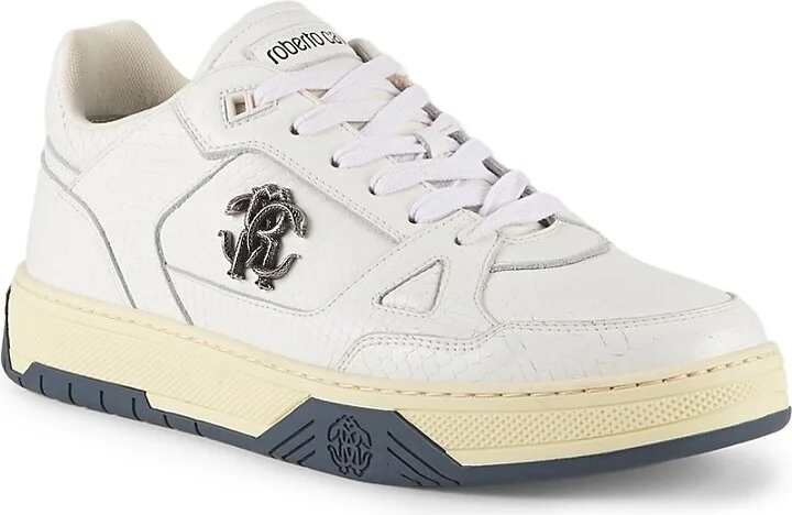 Embossed Logo Leather Sneakers - Image 2
