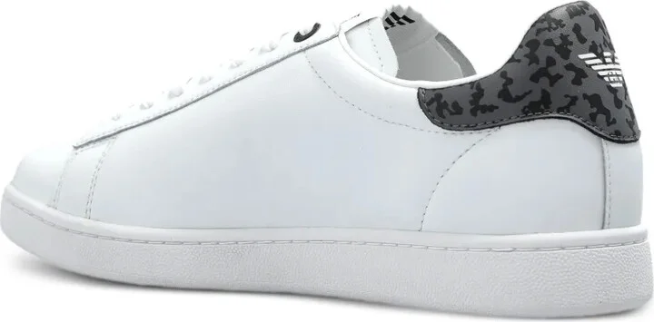 Embossed-Logo Leather Sneakers - Image 2