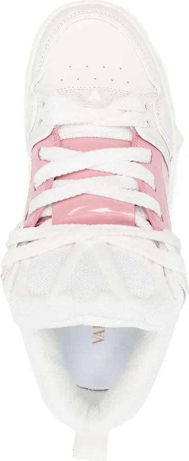 Embossed-Logo Leather Sneakers - Image 4