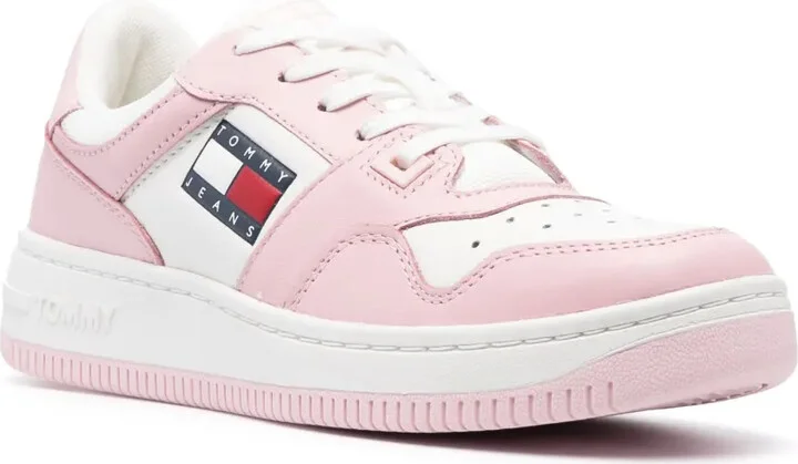 Embossed-Logo Leather Sneakers - Image 2