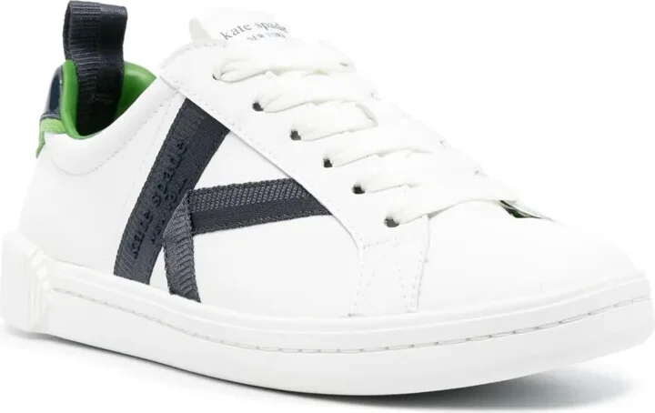 Embossed-Logo Leather Sneakers - Image 2
