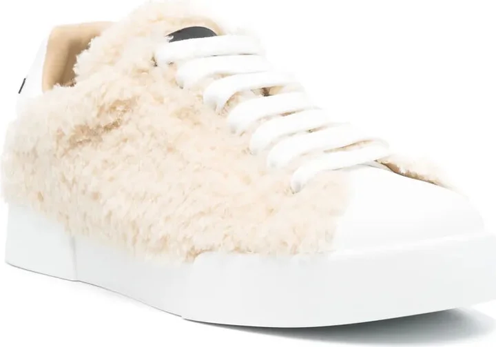 Embossed-Logo Leather Sneakers - Image 2