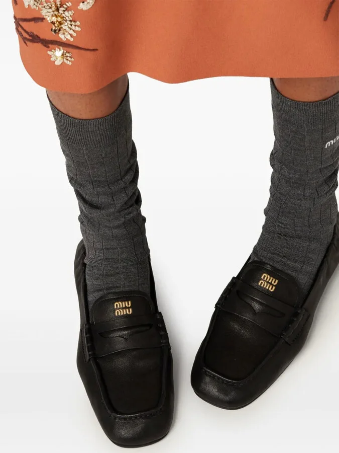 Embossed-Logo Loafers - Image 5