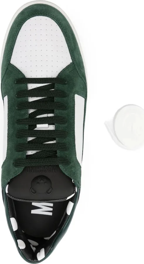 Embossed-Logo Low-Top Sneakers - Image 4
