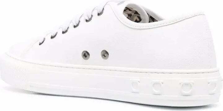 Embossed-Logo Low-Top Sneakers - Image 3