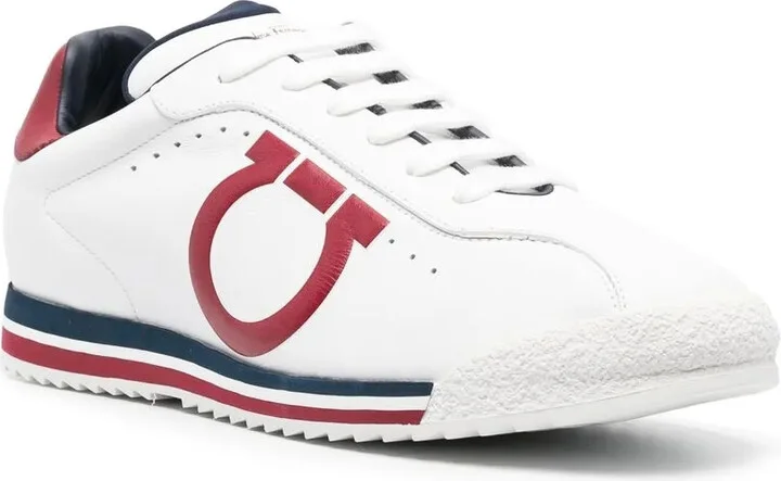 Embossed-Logo Low-Top Sneakers - Image 2
