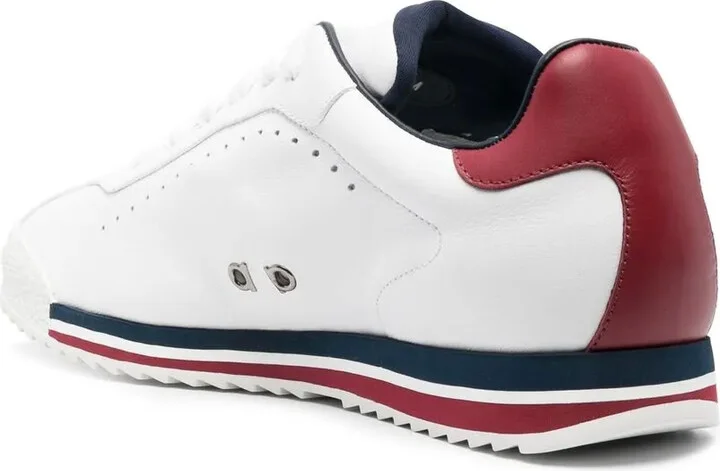 Embossed-Logo Low-Top Sneakers - Image 3