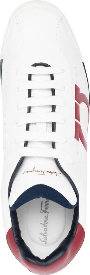 Embossed-Logo Low-Top Sneakers - Image 4