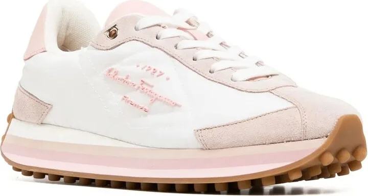 Embossed-Logo Low-Top Sneakers - Image 2