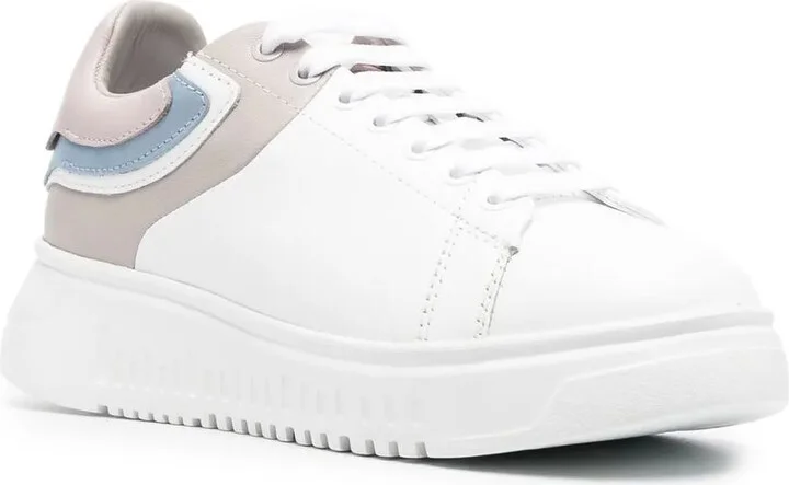 Embossed-Logo Low-Top Sneakers - Image 2