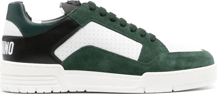 Embossed-Logo Low-Top Sneakers